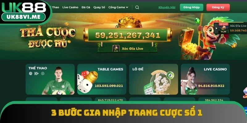 3 bước gia nhập trang cược số 1 3 bước gia nhập trang cược số 1